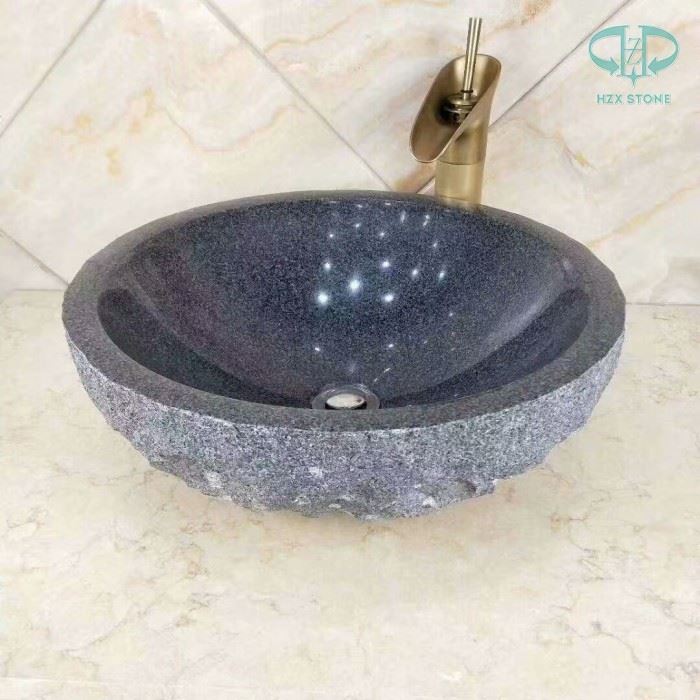 Lavabo de granit negre G654