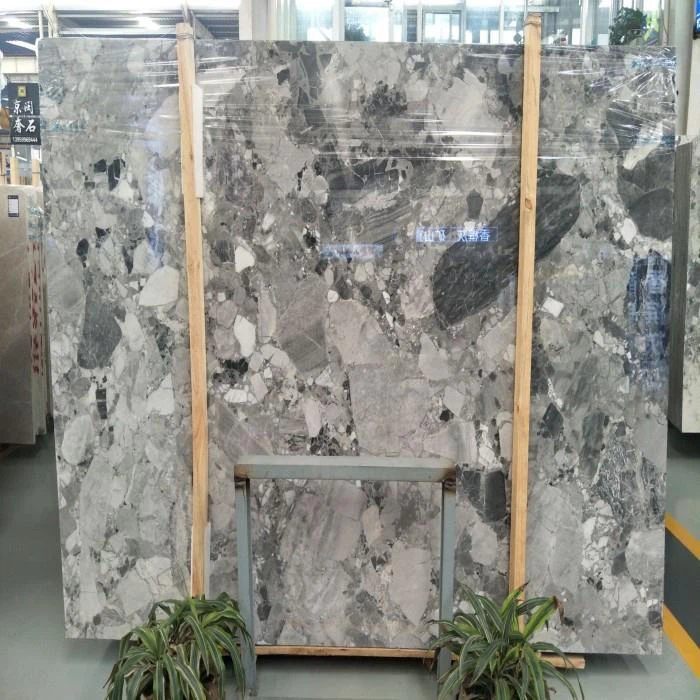 Chocolate White Marble Slab