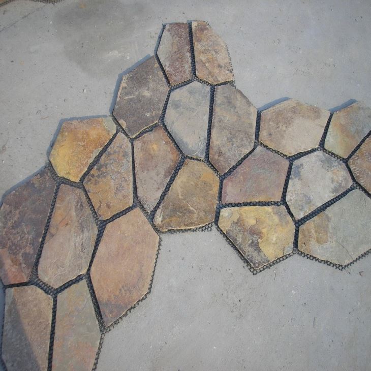 rusty slate paver
