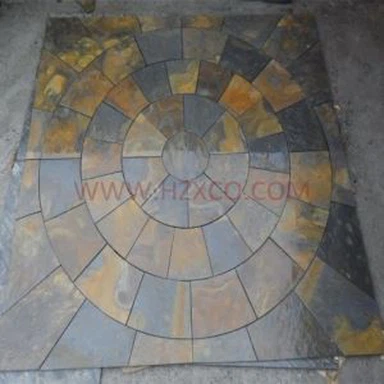 Rajola de patró de cercle de pissarra
