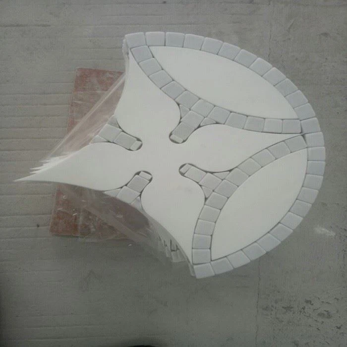 White Marble Mosaic Pattern