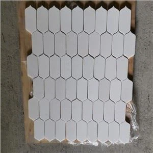 Rajoles de mosaic de marbre blanc cristal·lí