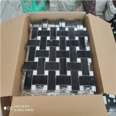 Mosaics de marbre Nero Marquina