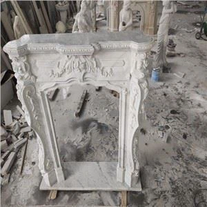 Llar de foc de marbre blanc per a la decoració