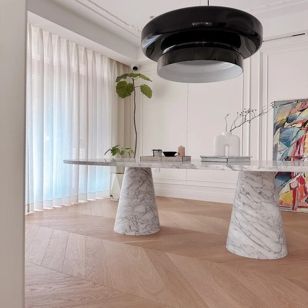 Carrara White Dinning Table